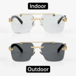 Indoor and Outdoor Luxury Rimless Sunglasses